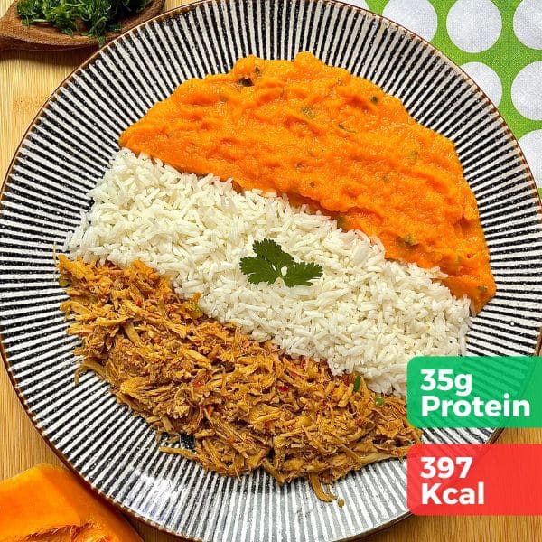 Foto para o site 600 x 600 px pork-11 Pulled Pork with Rice and Butternut Squash Puree(Kcal 397) - Image 1
