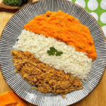 Pulled Pork with Rice and Butternut Squash Puree(Kcal 397)