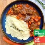 Guinness Beef Stew (433 Kcal)