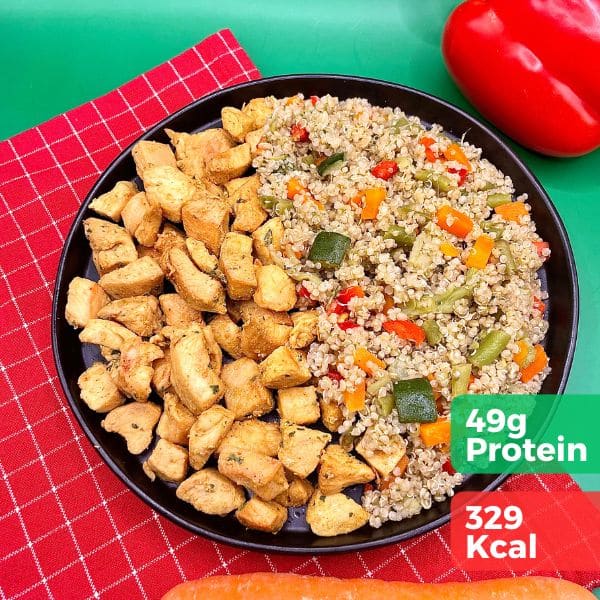 diced chicken quinoas Low Carb Diced Chicken (Kcal 329) - Image 1